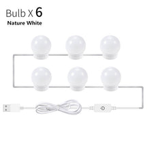 Load image into Gallery viewer, Wall Lamp LED 16W Makeup Mirror Vanity Led Light Bulbs Hollywood Style Led Lamp Touch Switch USB Cosmetic Lighted Dressing table