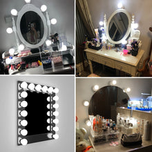 Load image into Gallery viewer, Wall Lamp LED 16W Makeup Mirror Vanity Led Light Bulbs Hollywood Style Led Lamp Touch Switch USB Cosmetic Lighted Dressing table